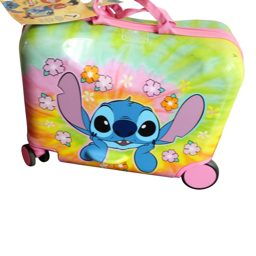 NEW Lilo And Stitch 18" Kids Ride on Suitcase Luggage Hard Shell w/ Handle - Picture 7 of 10